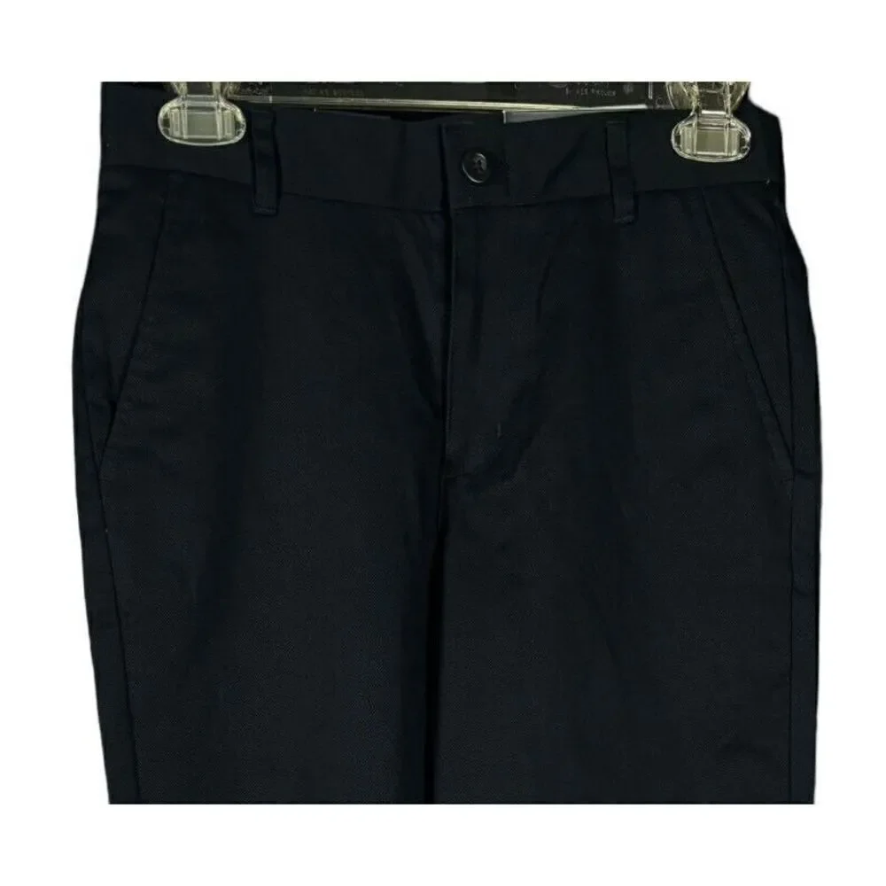 New Nautica Boy's Pants Size 14 Regular Blue Adjustable Waist School Uniform